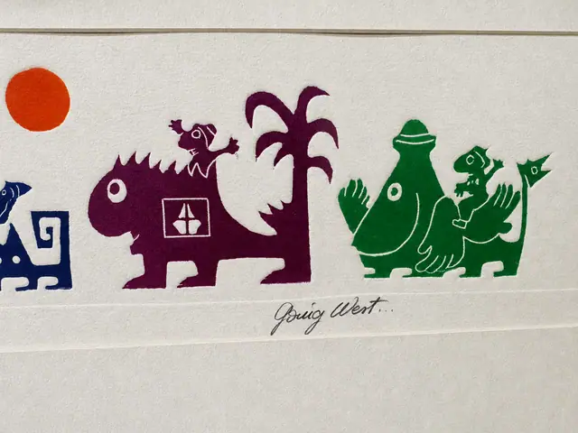 Jean Sariano Relief Embossed Etching 'Going West', Artist's Proof, 1975 - signature