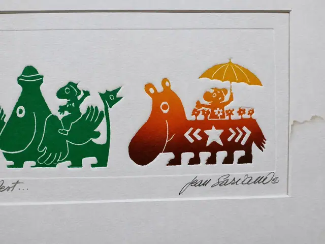 Jean Sariano Relief Embossed Etching 'Going West', Artist's Proof, 1975 - signature