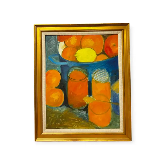 Still Life with Oranges and Lemon, Framed - full view