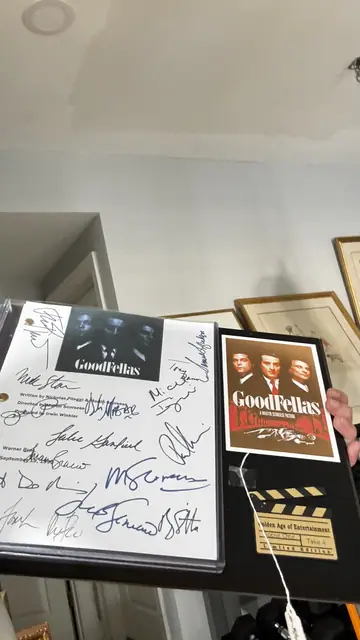 GoodFellas Limited Edition Autographed Script Display, Numbered Edition, Unframed - detail