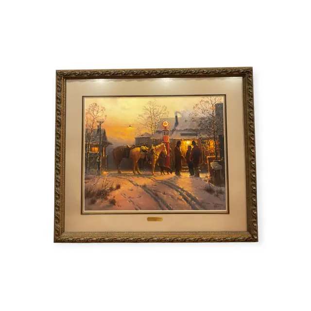 G. Harvey The Warmth of Friendship Print, Numbered Edition, Framed, 1996 - full view