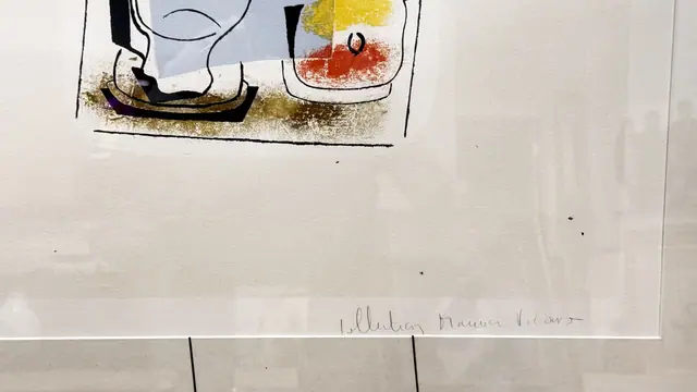 Picasso Nature Morte au Verre Lithograph, Pablo Picasso, Numbered Edition, Framed - detail