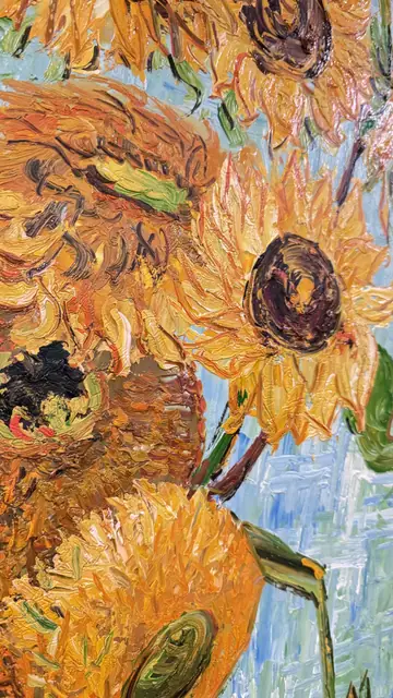 Sunflowers in a Vase After Van Gogh, B. Kenna, Signed, Framed - detail