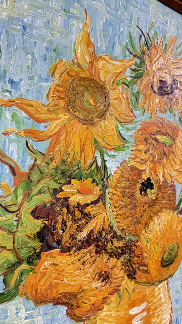 Sunflowers in a Vase After Van Gogh, B. Kenna, Signed, Framed - detail