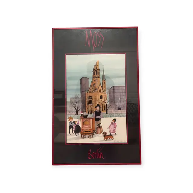 P. Buckley Moss 'Berlin' Signed Print, Signed, Framed, 1986 - full view